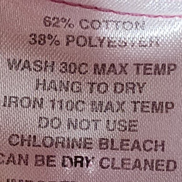 Farinaz Taghavi Pink Imported Cotton Poly Fancy Cuff LS Button Up Dress Top Sz 2 - Picture 16 of 16